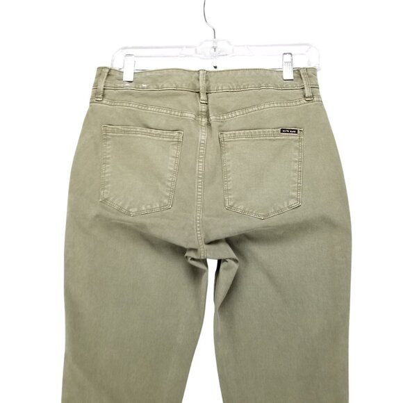White House Black Market Jeans Womens 4 Olive Green The Sculpt Skinny Ankle - Picture 11 of 16